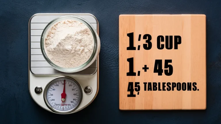 How Many Tablespoons in 1/3 Cup